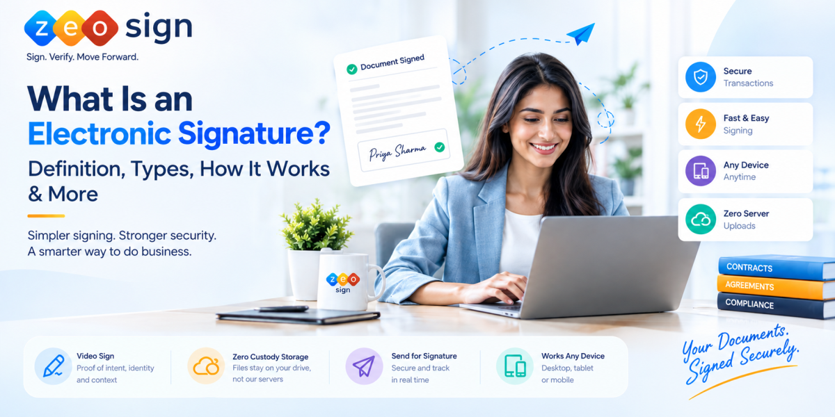 What Is an Electronic Signature? Definition, Types, How It Works & More